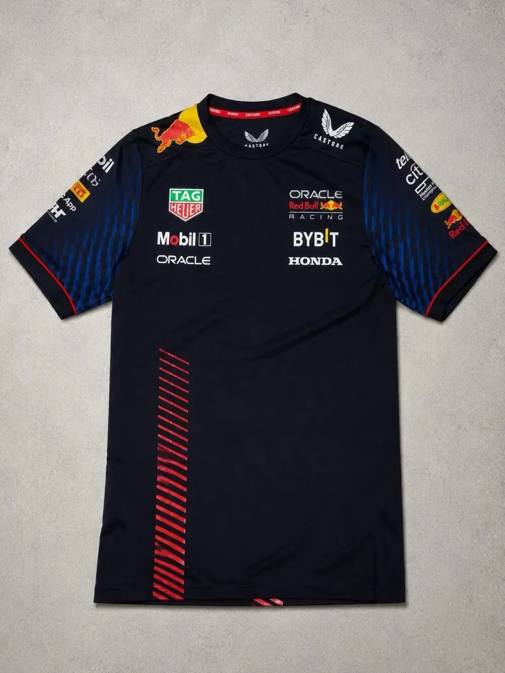Oracle Red Bull Racing Castore Team Shirt YL Formula 1 F1 Sponsor Tee